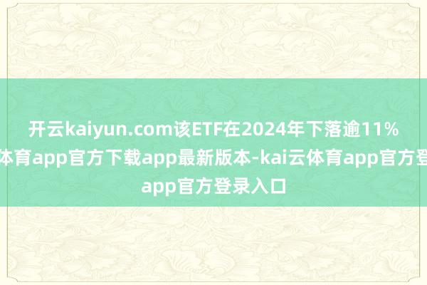 开云kaiyun.com该ETF在2024年下落逾11%-kai云体育app官方下载app最新版本-kai云体育app官方登录入口