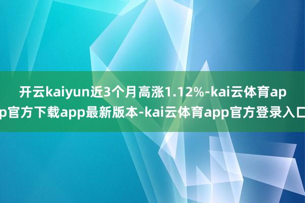 开云kaiyun近3个月高涨1.12%-kai云体育app官方下载app最新版本-kai云体育app官方登录入口