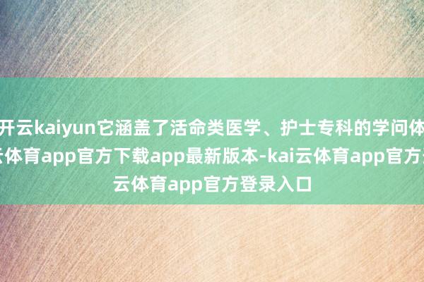 开云kaiyun它涵盖了活命类医学、护士专科的学问体系-kai云体育app官方下载app最新版本-kai云体育app官方登录入口