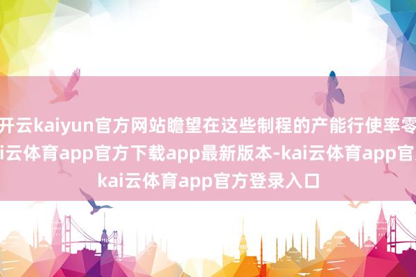 开云kaiyun官方网站瞻望在这些制程的产能行使率零碎90%-kai云体育app官方下载app最新版本-kai云体育app官方登录入口